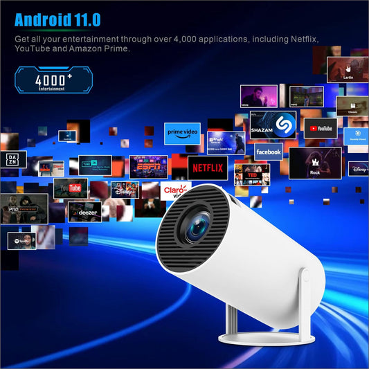 🎥 SmartBeam Mini Projector – 4K Ready, Built-in Netflix & YouTube | السينما في بيتك!