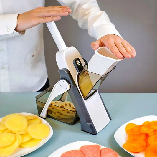 7-in-1 Multi-Purpose Veggie Cutter for Fast Food Prep