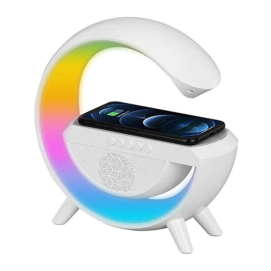 3-in-1 Magic! Wireless Charger + Speaker + LED Light – كل شيء في جهاز واحد!